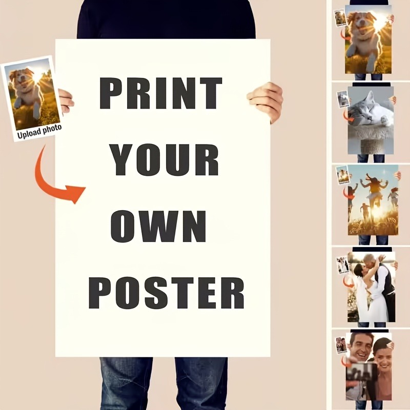 Home Office Photos - Personalized unframed Photo/Text Poster - Upload