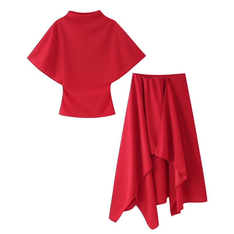 Home Office For Two - Guobioziy Korean Style Women's Two-Piece Set: