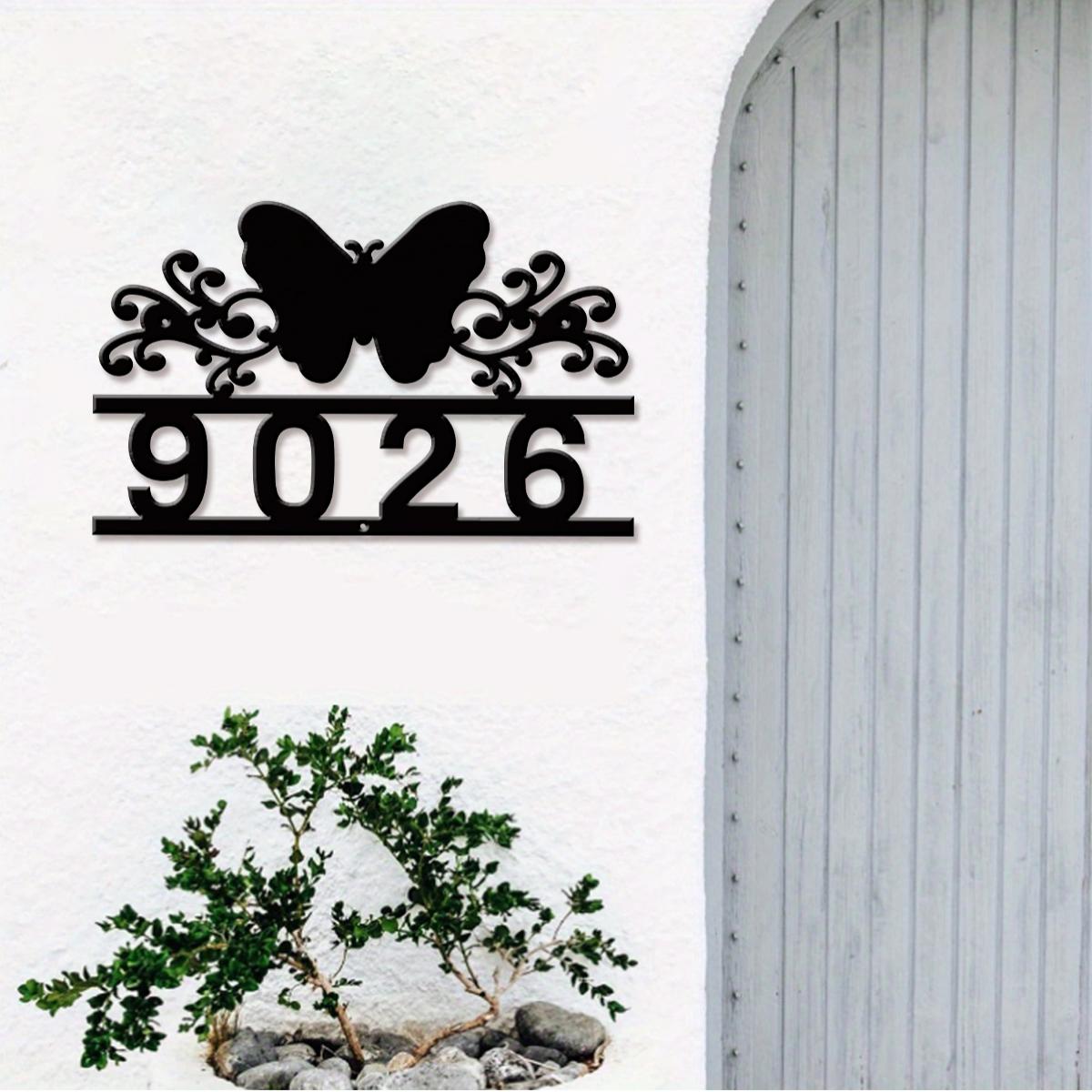 Address Home Office - 1Pc Custom butterfly Metal Street Address