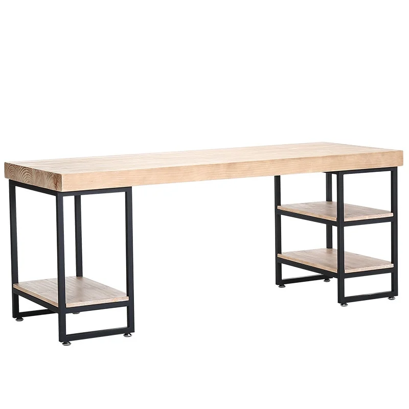 Home Office Industrial Design - -Wood Single Seat Computer Desk Industrial