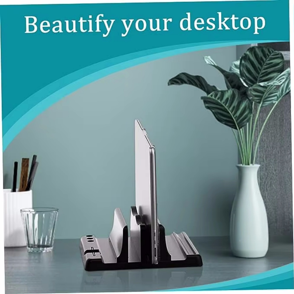 Home Office Programmer - Adjustable Vertical Laptop Stand Width Laptop