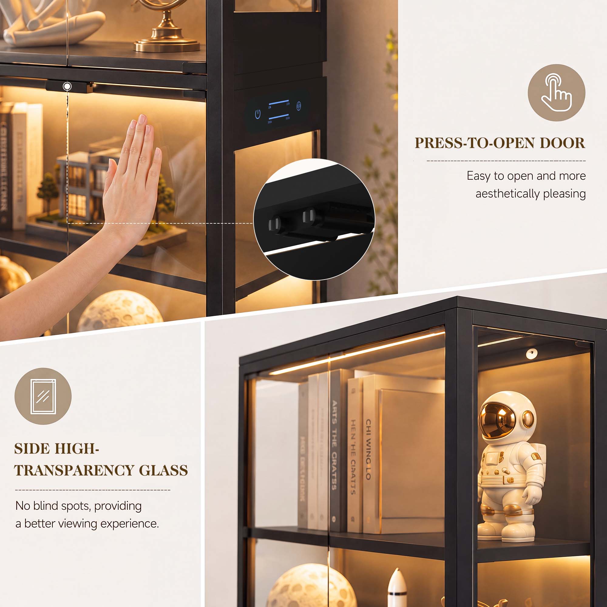 TCGBKAF 5‑Tier Display Cabinet - Home Office Inspiration 评论和价格