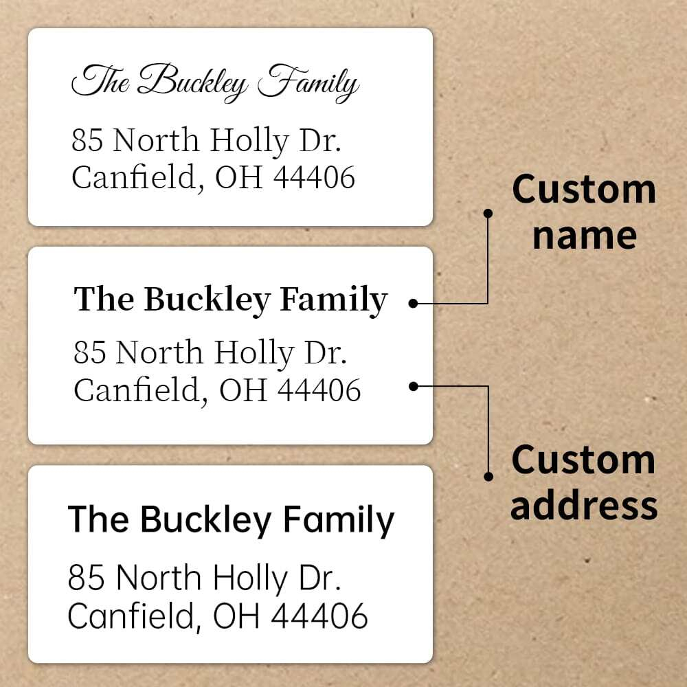 Custom White Personalized Retu - Address Home Office 评论和价格