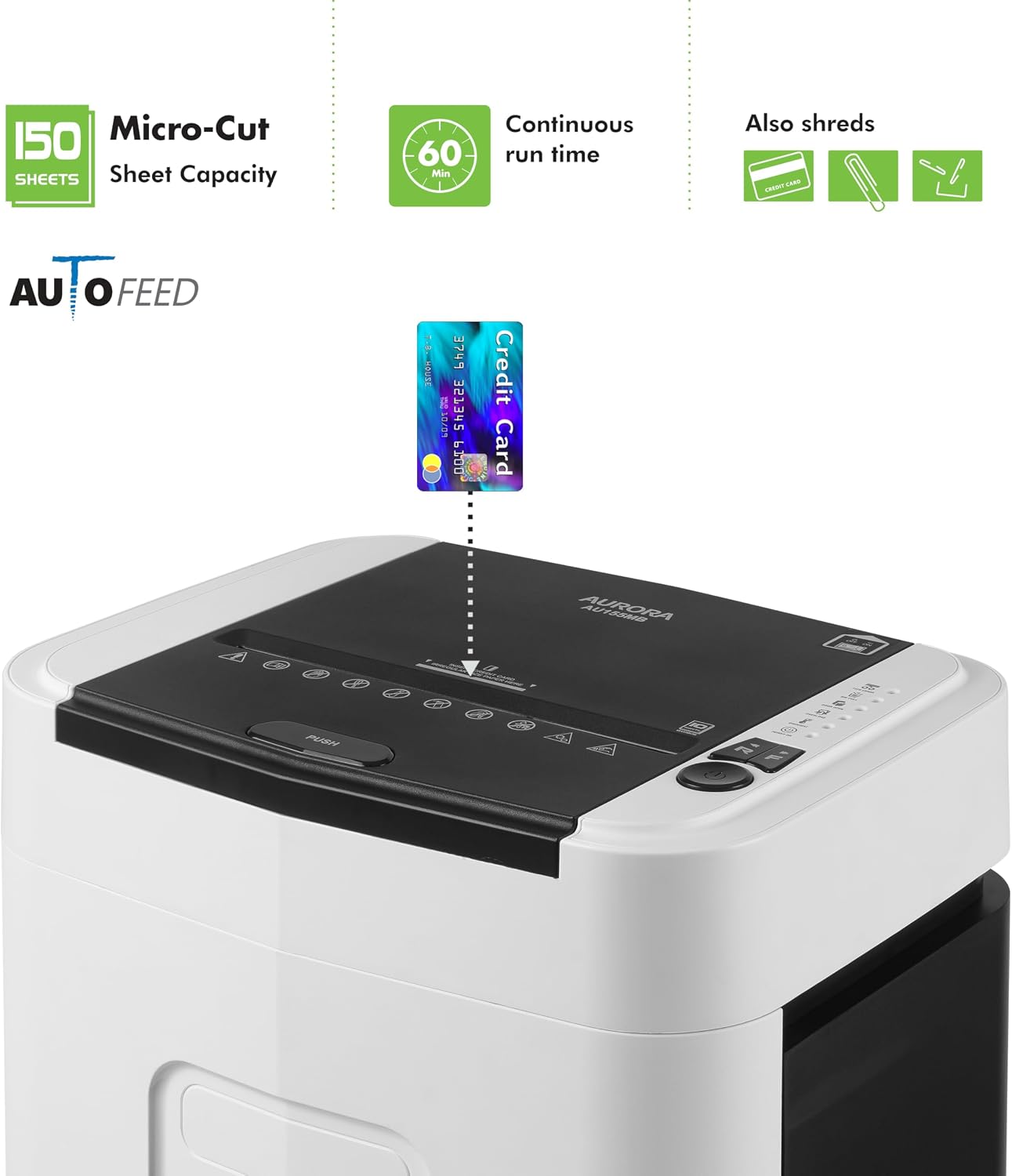 Auto feed micro cut paper cred - Paper Shredder Micro 评论和价格