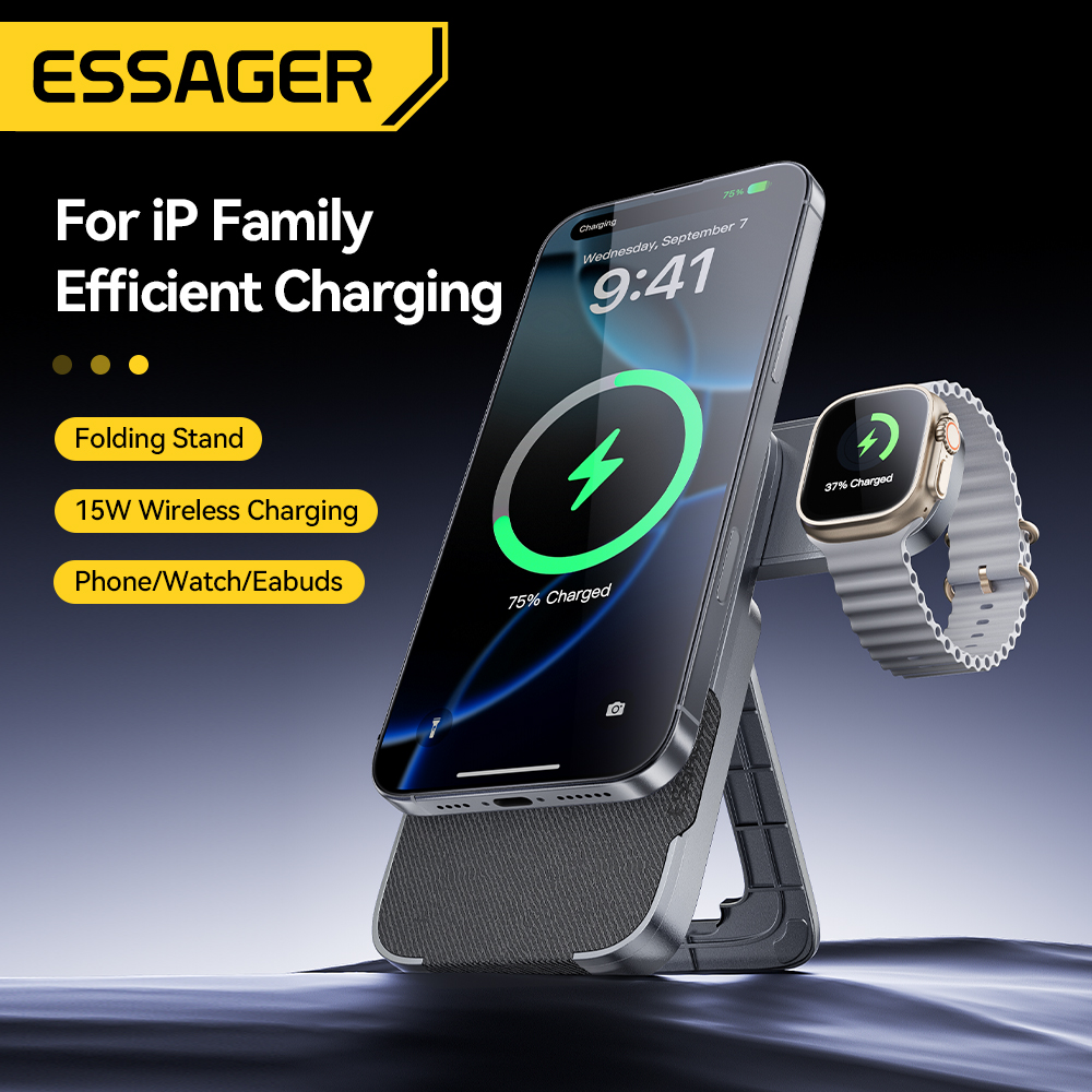 Essager 3-in-1 Portable Foldin - Desk Charging Station 评论和价格