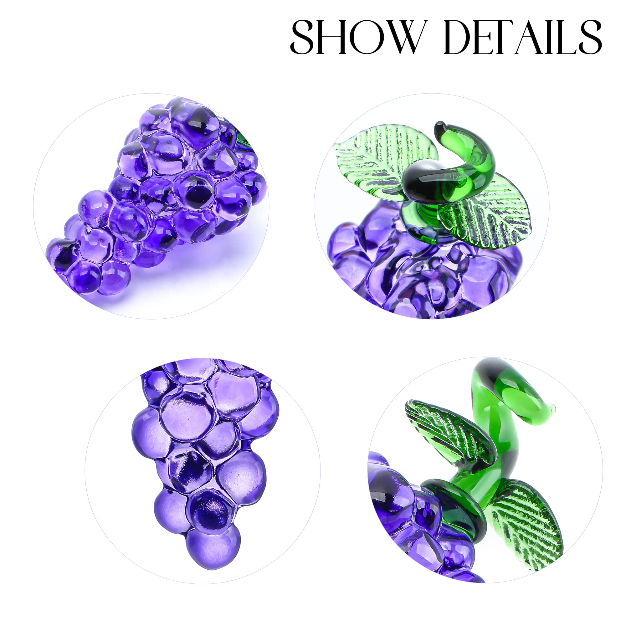 Handmade Glass Purple Grape Fi - Home Office Freelancer 评论和价格