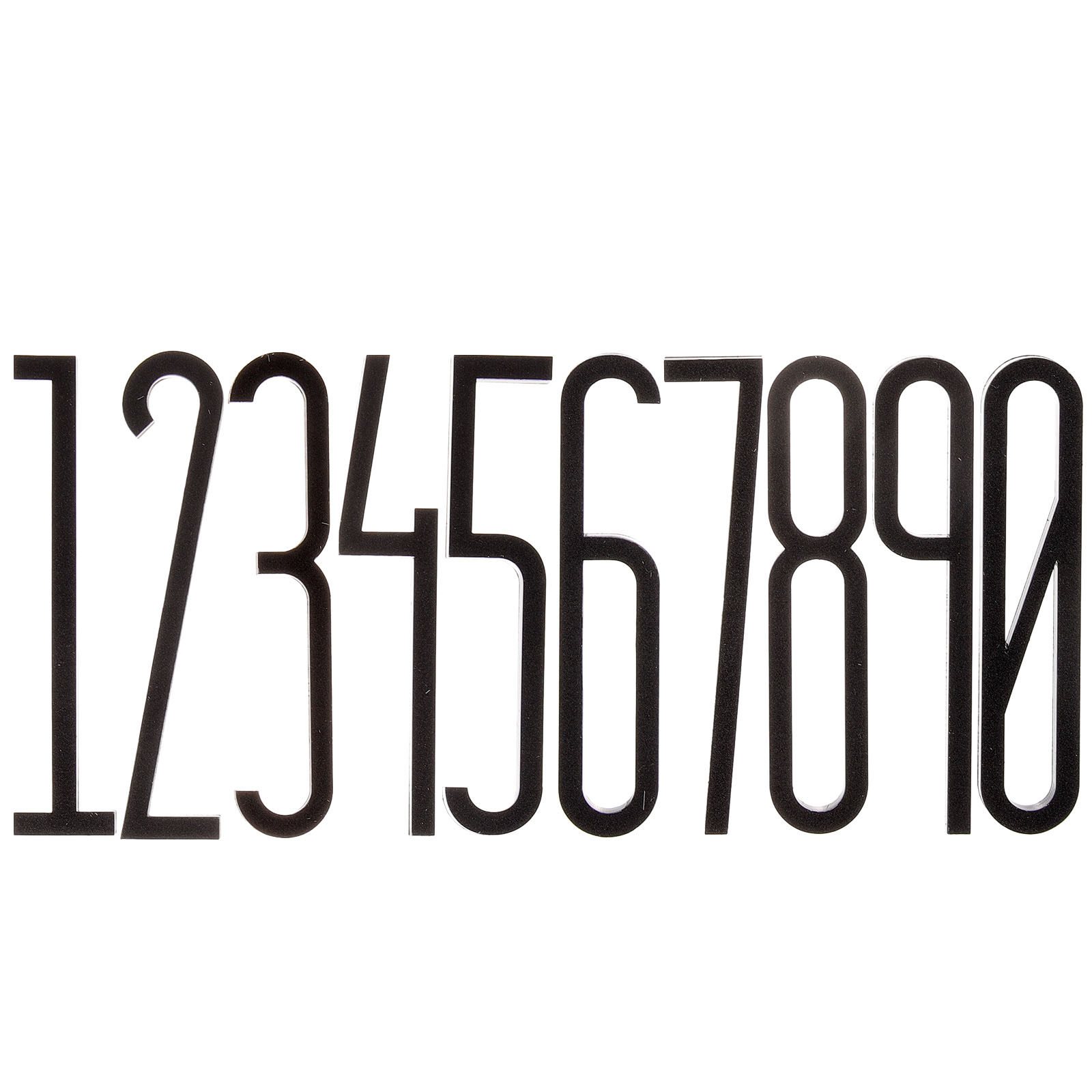 10Pcs Numbers 3D Raised Design - Address Home Office 评论和价格