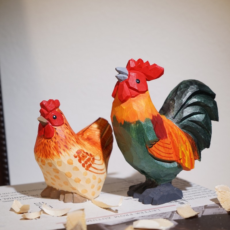 Farmyard Rooster and Hen Handm - Home Office Freelancer 评论和价格