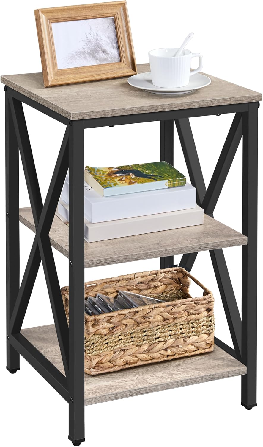 End Table Living Room, 3-Tier  - Home Office Industrial Design 评论和价格