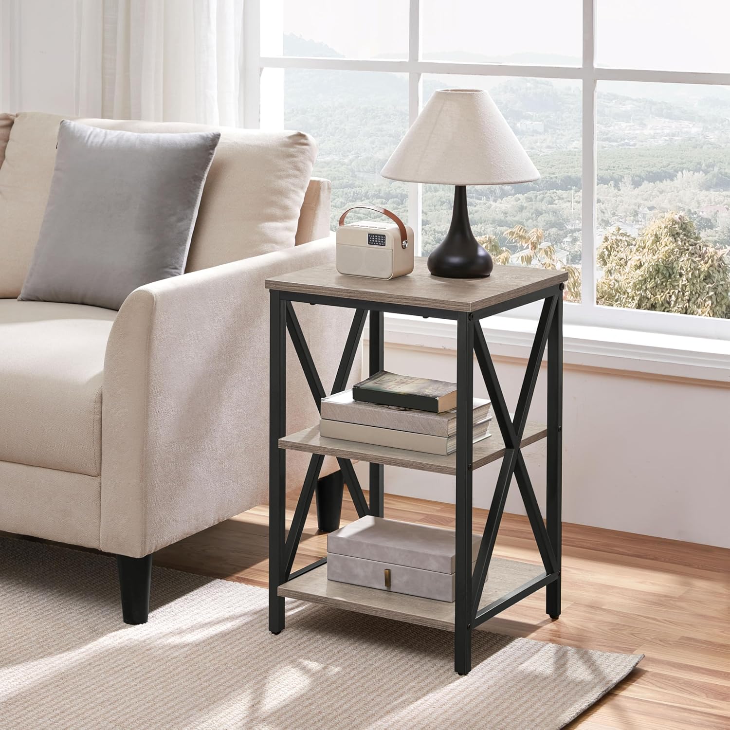 End Table Living Room, 3-Tier  - Home Office Industrial Design 评论和价格