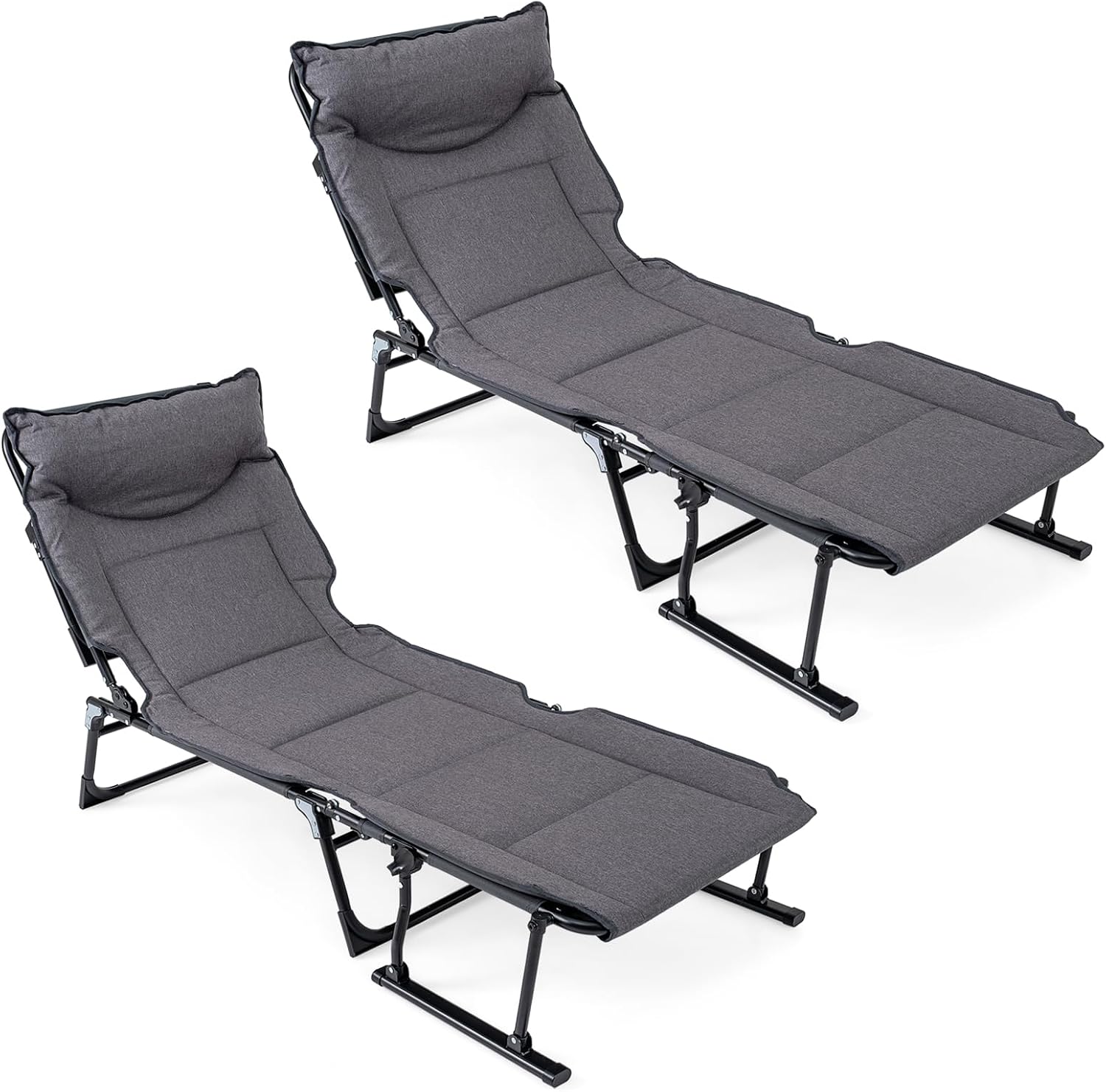 Folding Patio Lounge Chair Set - Home Office Headset 评论和价格