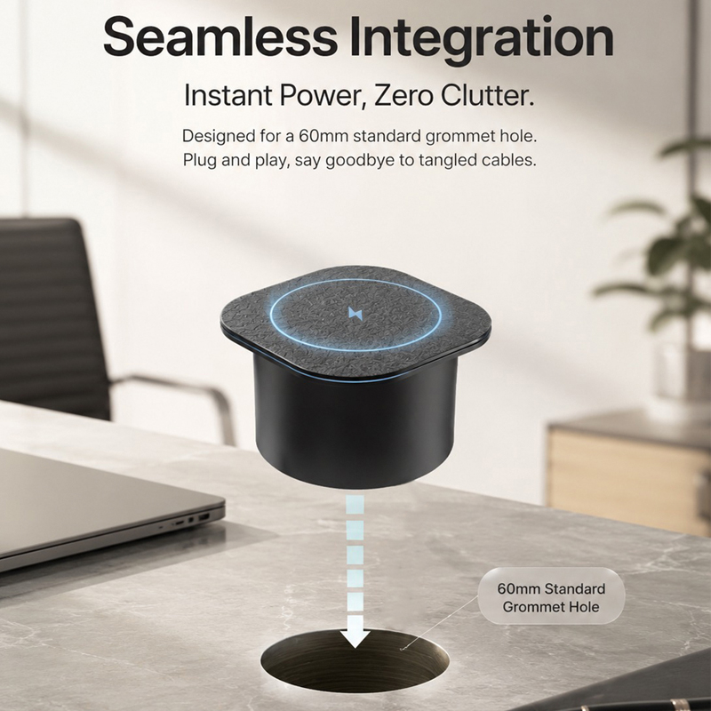 Embedded Desk Wireless Charger - Desk Charging Station 评论和价格