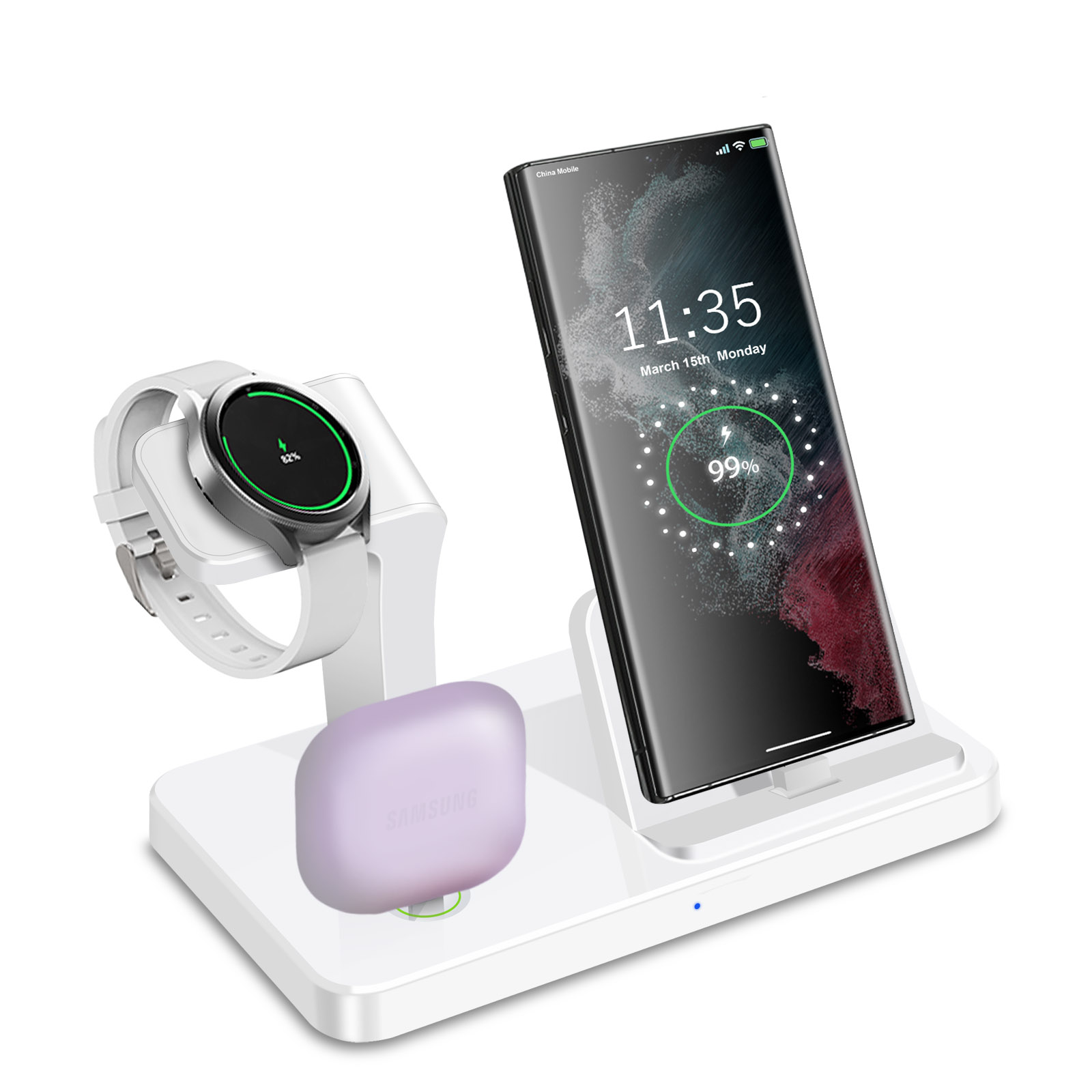 Desk 3 in 1 Type C Port Wirele - Desk Charging Station 评论和价格