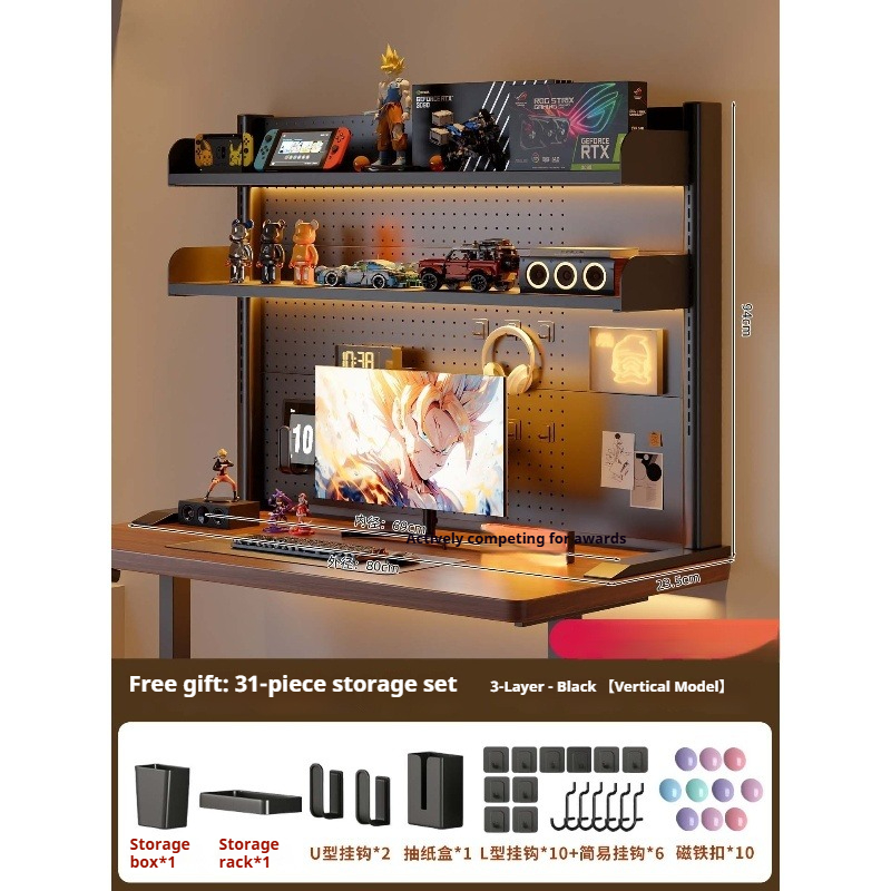 Clamp on Desk Shelf with Pegbo - Home Office Work Table 评论和价格