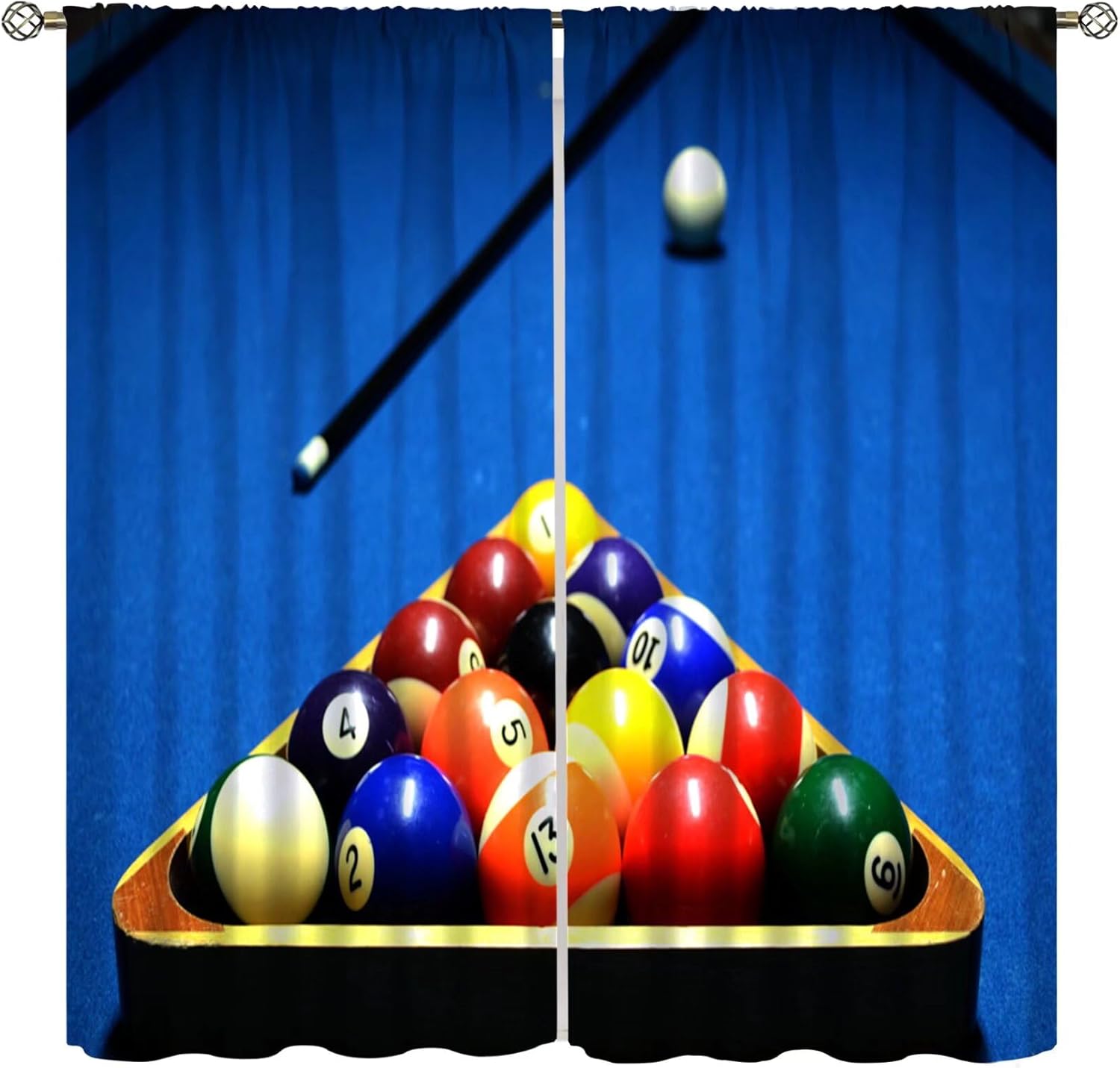 Billiard Sports Curtains, High - Home Office With View 评论和价格
