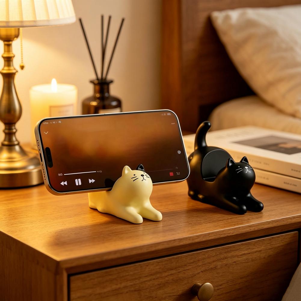 Weighted Phone Stand Cute Cat  - Home Office With View 评论和价格