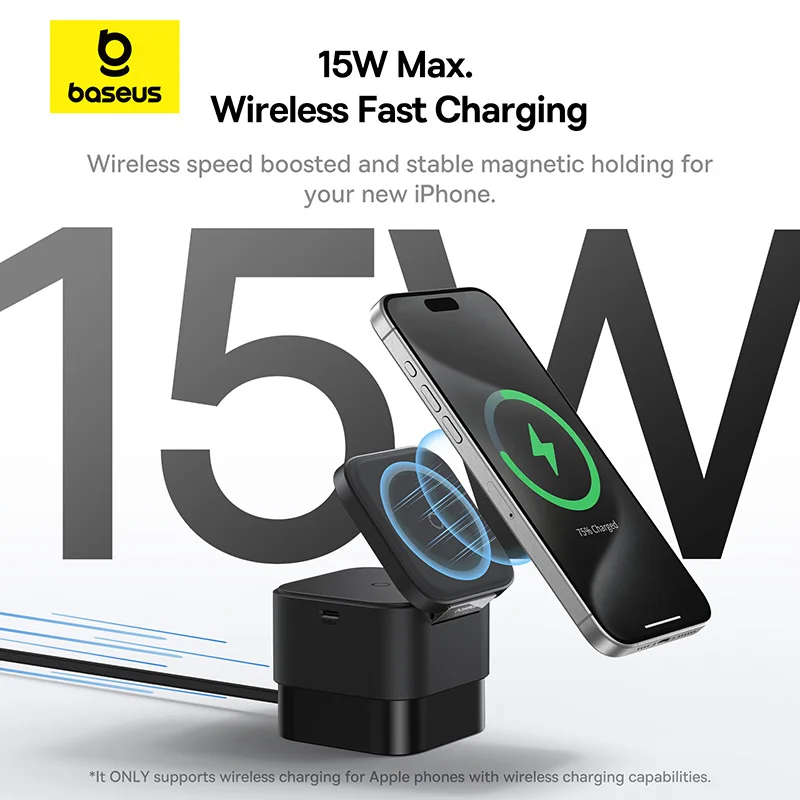 Baseus 3 in 1 Magnetic Wireles - Desk Charging Station 评论和价格