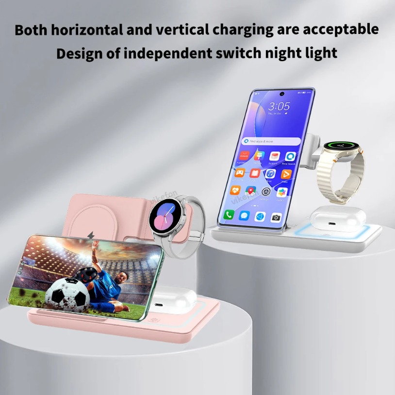 3 in 1 Foldable Wireless Charg - Desk Charging Station 评论和价格