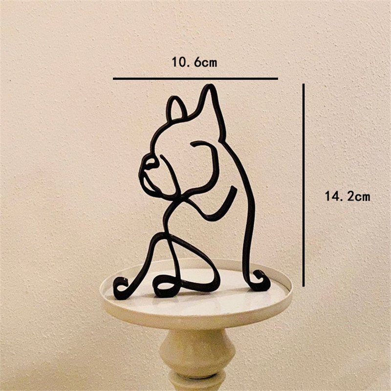 Dog Art Sculpture Metal Dog Ab - Home Office Freelancer 评论和价格