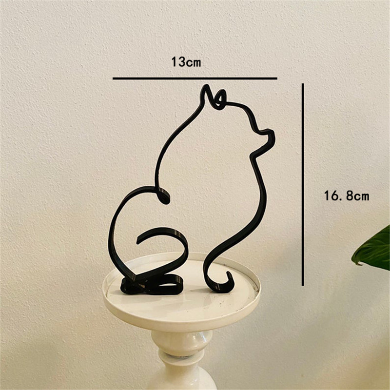 Dog Art Sculpture Metal Dog Ab - Home Office Freelancer 评论和价格