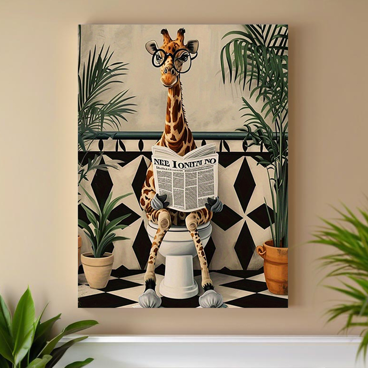 2D Flat, 2D Flat, 1pc Canvas P - Home Office Inspiration 评论和价格