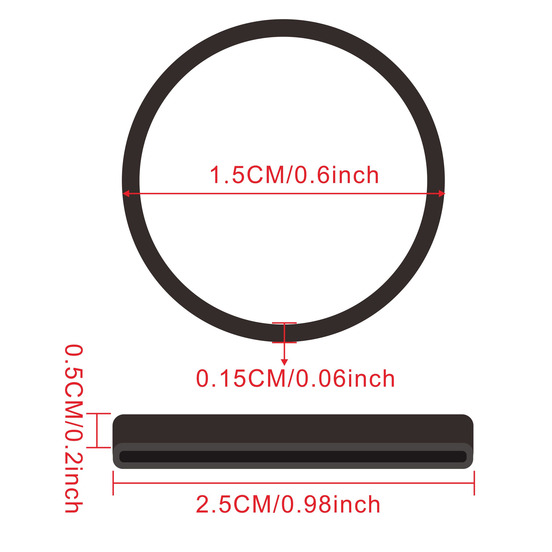 500 Pcs Black O Rings Elastic  - Home Office Freelancer 评论和价格