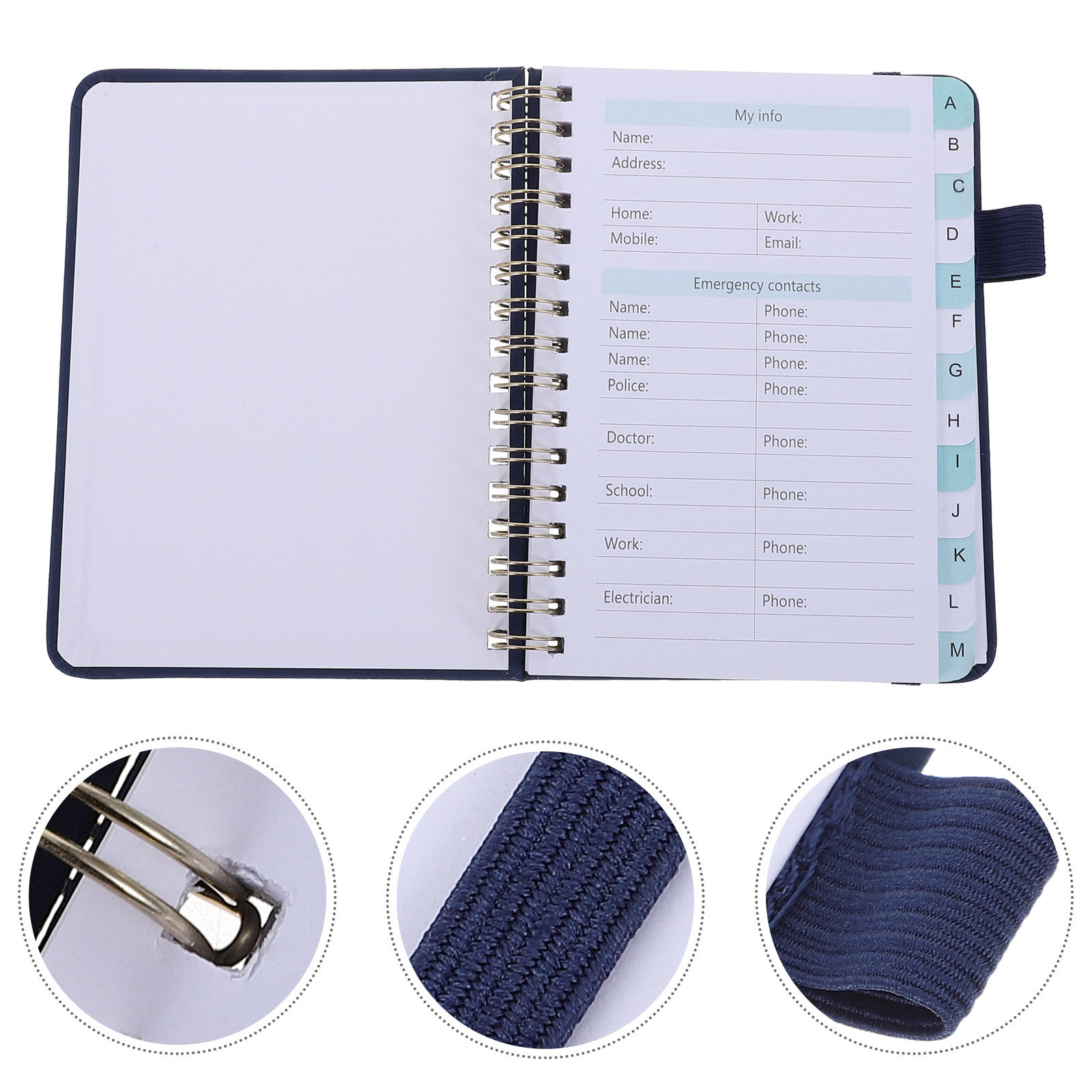 Hardcover Spiral Address Phone - Address Home Office 评论和价格