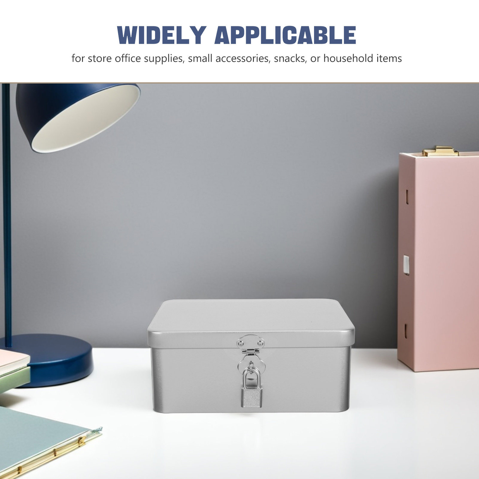 Tinplate Box Small Metal Stora - Home Office Industrial Design 评论和价格