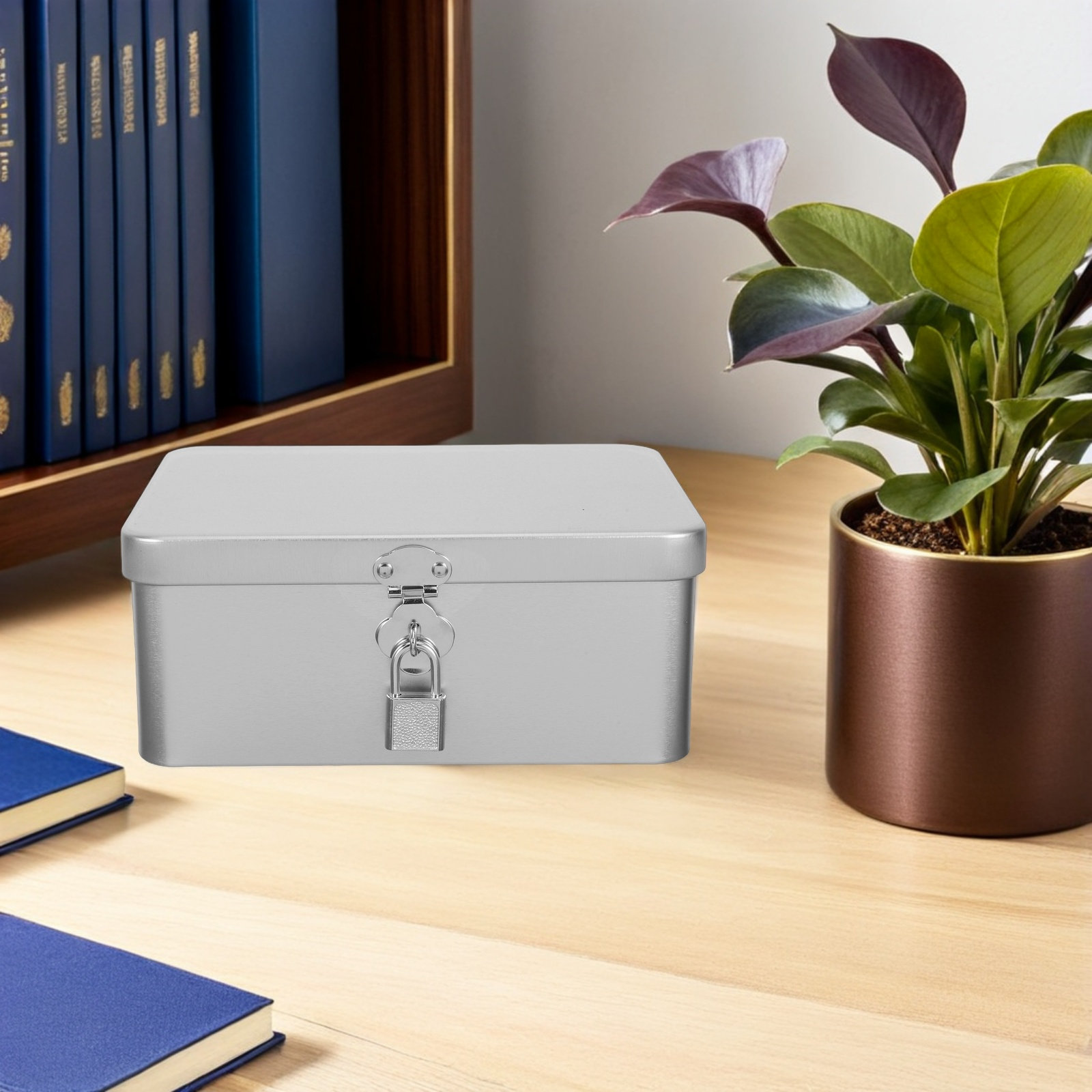 Tinplate Box Small Metal Stora - Home Office Industrial Design 评论和价格