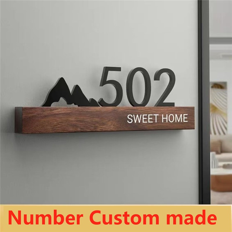 Acrylic Door Plate Shop Sign C - Address Home Office 评论和价格