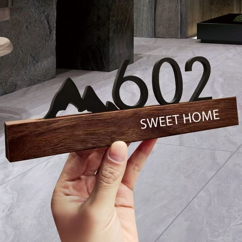Acrylic Door Plate Shop Sign C - Address Home Office 评论和价格