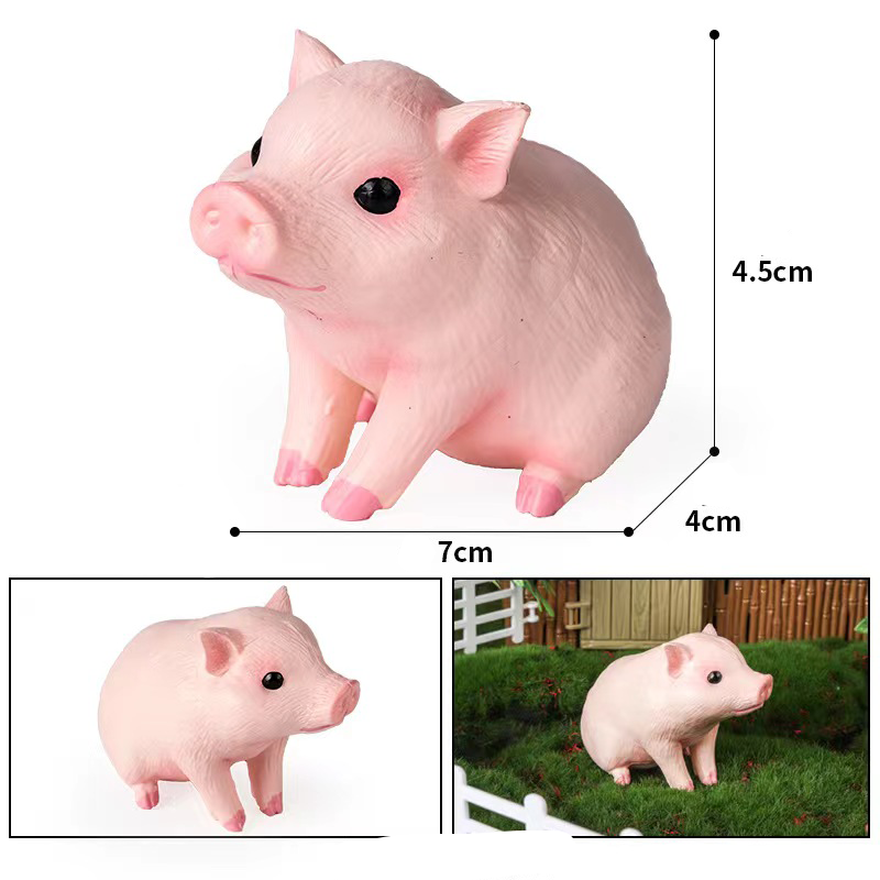 Room Decor Mini Pig Figurines  - Home Office Freelancer 评论和价格