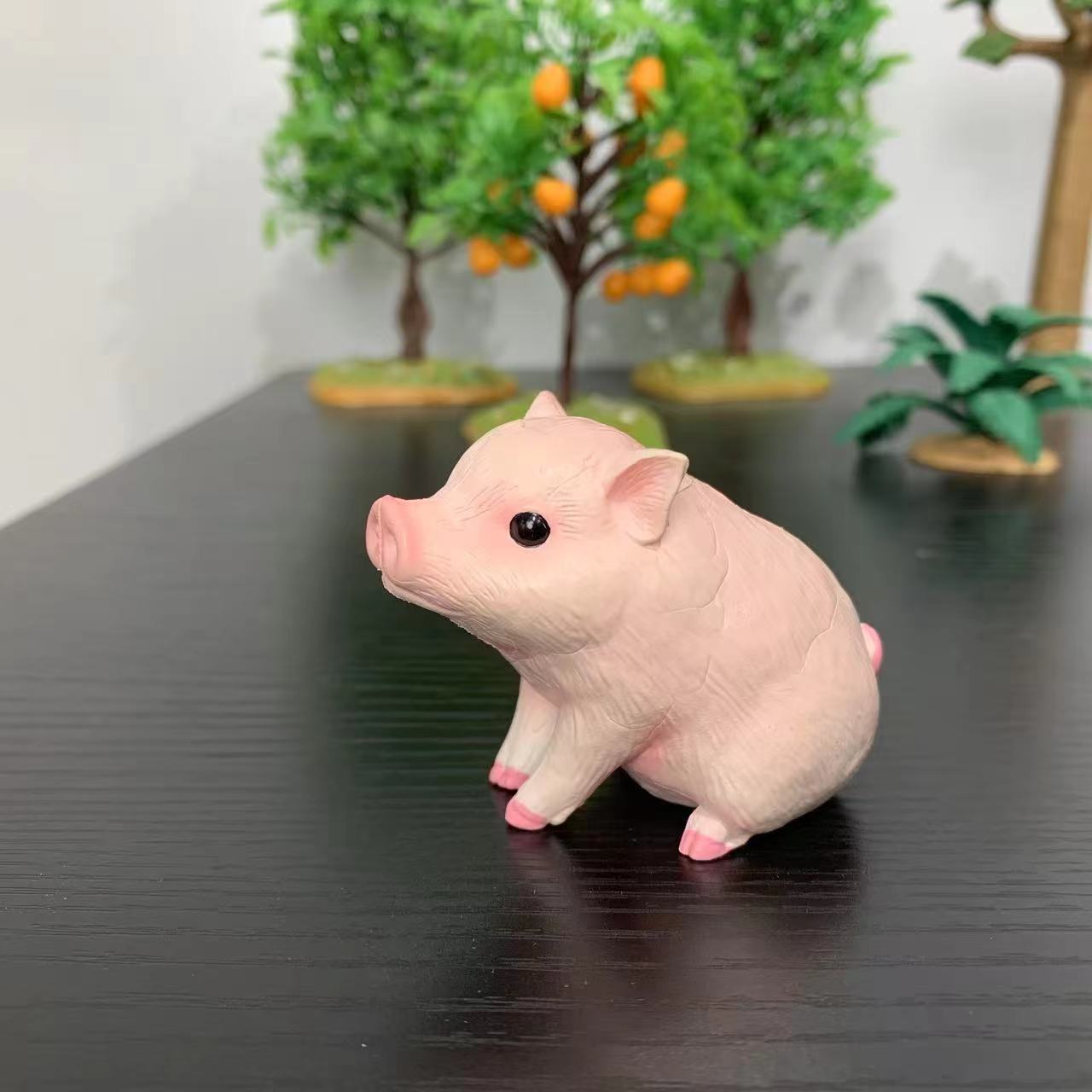 Room Decor Mini Pig Figurines  - Home Office Freelancer 评论和价格