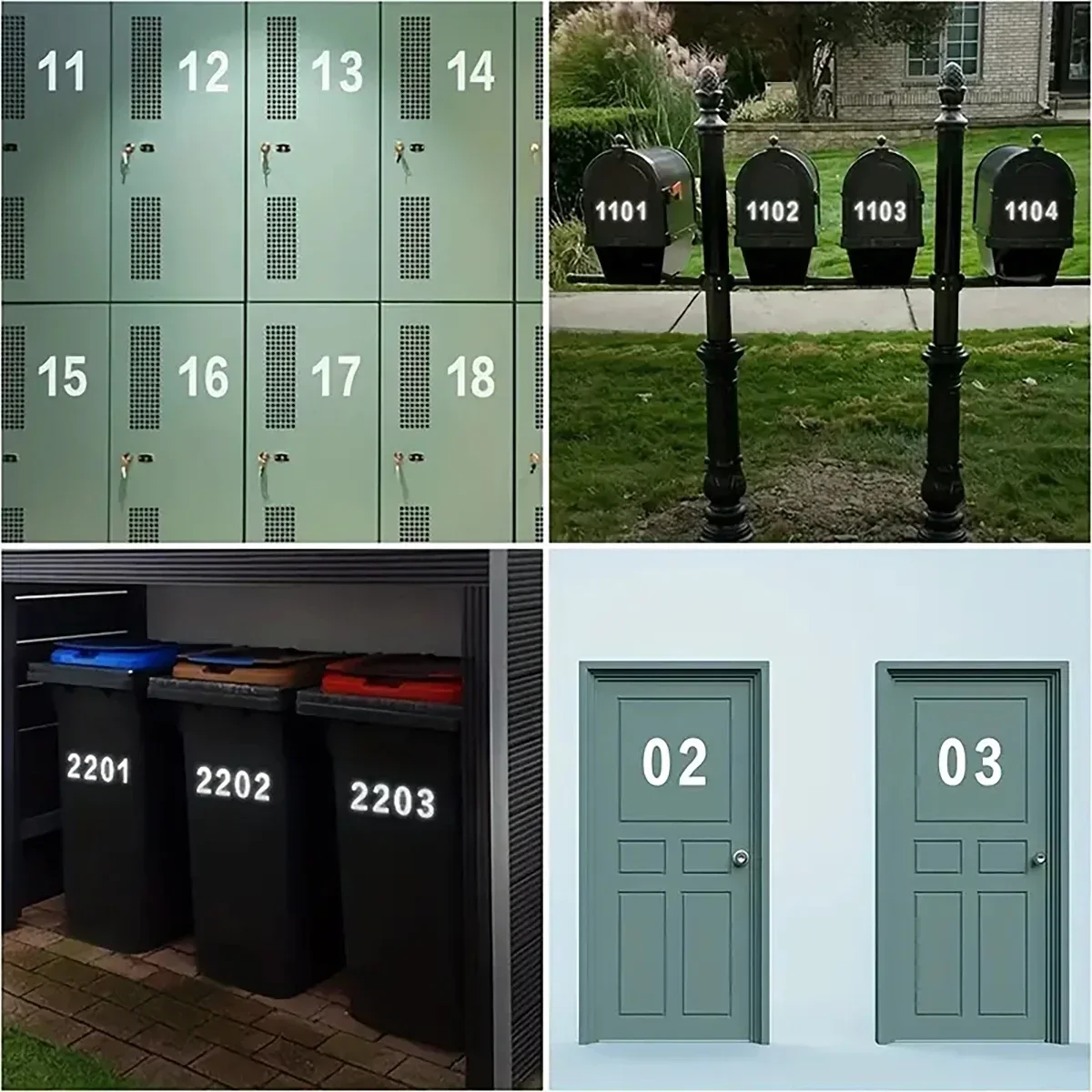 Reflective Digital stickers ma - Address Home Office 评论和价格