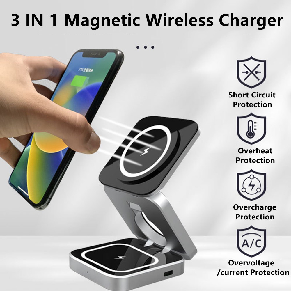 Foldable Magnetic Wireless Cha - Desk Charging Station 评论和价格