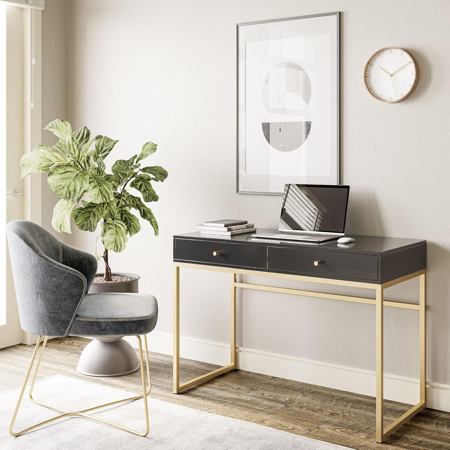42 Inch Makeup Vanity or Home  - Home Office For Two 评论和价格