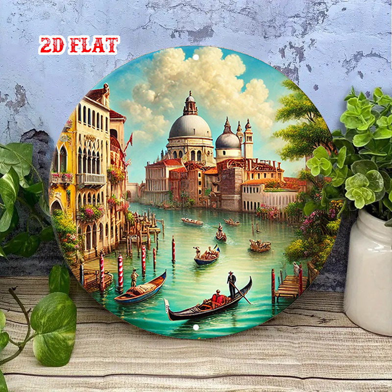 2D Flat, Venice Scene Round,Go - Home Office With View 评论和价格
