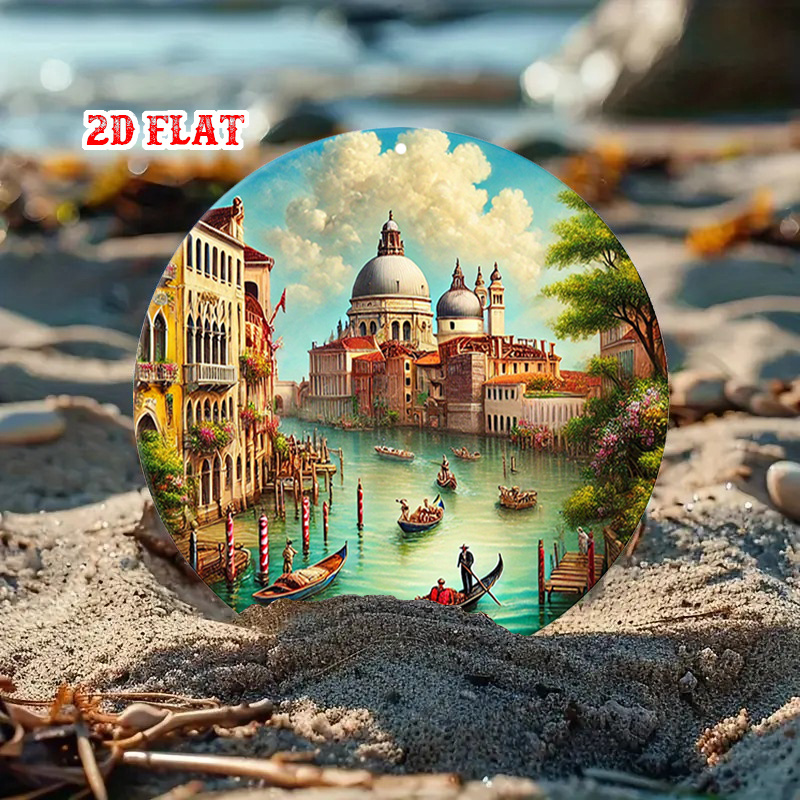 2D Flat, Venice Scene Round,Go - Home Office With View 评论和价格
