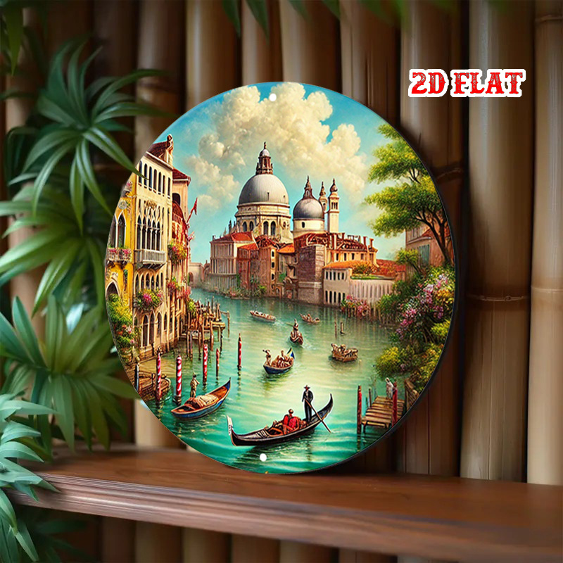 2D Flat, Venice Scene Round,Go - Home Office With View 评论和价格