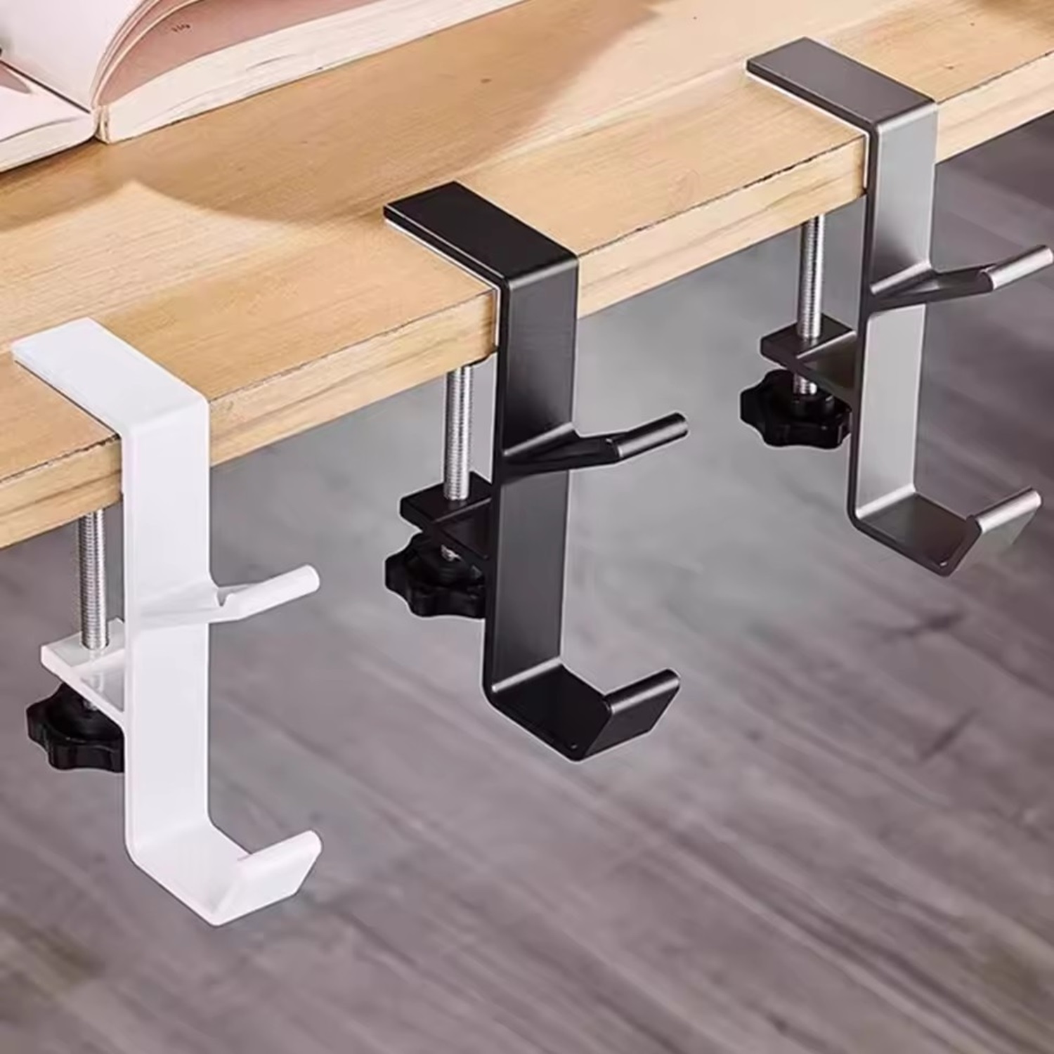 1/2pc Adjustable Desk Edge Hoo - Home Office Headset 评论和价格